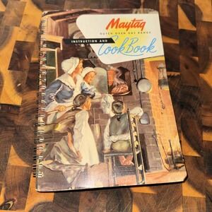 Vintage Maytag Dutch Oven Gas Range Instructions Cookbook Spiral Bound 1949
